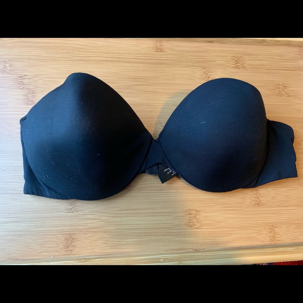 Victoria Secret Strapless Black Bra 34B